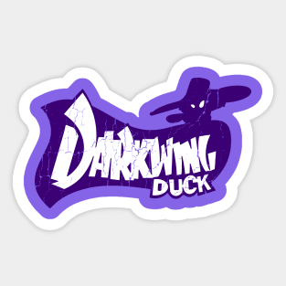 Retro Vintage Dark Wing Duck Sticker